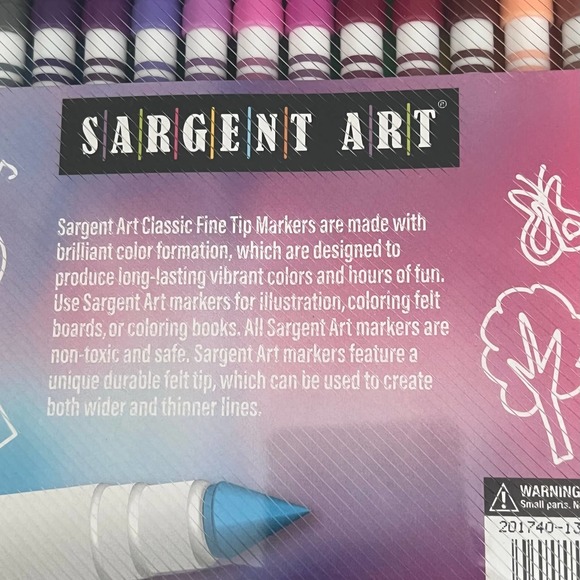 Sargent Art Classic Fine Tip Markers 30 in case NEW - Picture 4 of 6